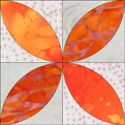 Orange Peel quilt block www.dlstewart.com